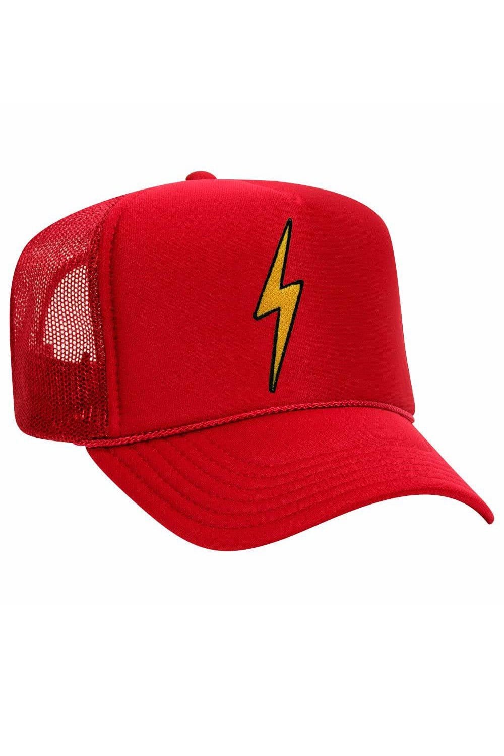 VINTAGE BOLT TRUCKER HAT HATS Aviator Nation OS RED