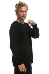 VINTAGE CABIN 2 UNISEX CASHMERE SWEATER - BLACK Sweatshirt Aviator Nation