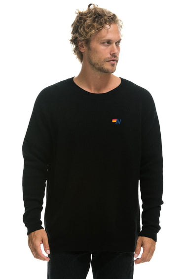 VINTAGE CABIN 2 UNISEX CASHMERE SWEATER - BLACK Sweatshirt Aviator Nation
