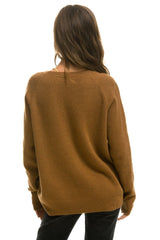 VINTAGE CABIN 2 UNISEX CASHMERE SWEATER - BUTTERSCOTCH Sweatshirt Aviator Nation