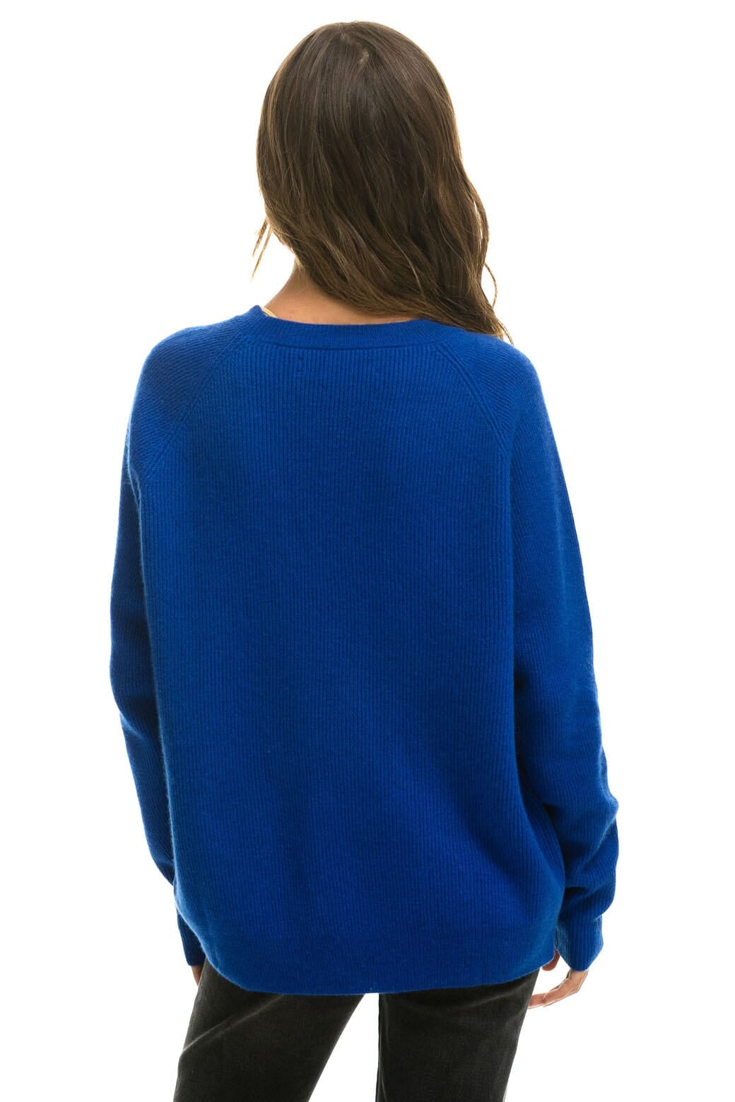 VINTAGE CABIN 2 UNISEX CASHMERE SWEATER - LAPIS Sweatshirt Aviator Nation