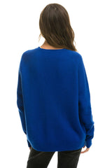VINTAGE CABIN 2 UNISEX CASHMERE SWEATER - LAPIS Sweatshirt Aviator Nation