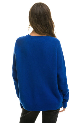 VINTAGE CABIN 2 UNISEX CASHMERE SWEATER - LAPIS Sweatshirt Aviator Nation