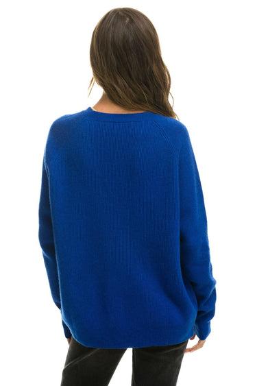 VINTAGE CABIN 2 UNISEX CASHMERE SWEATER - LAPIS Sweatshirt Aviator Nation