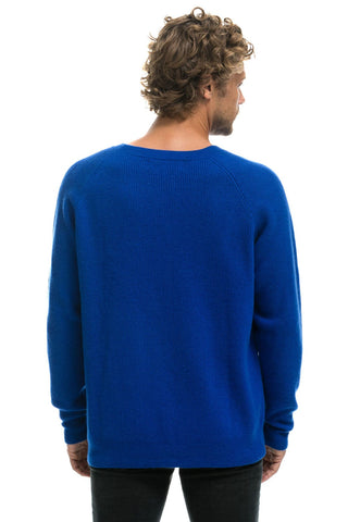 VINTAGE CABIN 2 UNISEX CASHMERE SWEATER - LAPIS Sweatshirt Aviator Nation