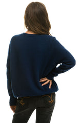 VINTAGE CABIN 2 UNISEX CASHMERE SWEATER - MIDNIGHT Sweatshirt Aviator Nation