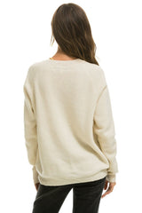 VINTAGE CABIN 2 UNISEX CASHMERE SWEATER - VINTAGE WHITE Sweatshirt Aviator Nation