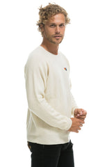 VINTAGE CABIN 2 UNISEX CASHMERE SWEATER - VINTAGE WHITE Sweatshirt Aviator Nation
