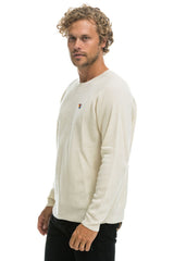 VINTAGE CABIN 2 UNISEX CASHMERE SWEATER - VINTAGE WHITE Sweatshirt Aviator Nation