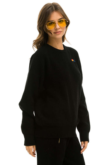 VINTAGE CABIN UNISEX CASHMERE SWEATER - BLACK Sweatshirt Aviator Nation