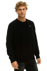 VINTAGE CABIN UNISEX CASHMERE SWEATER - BLACK Sweatshirt Aviator Nation