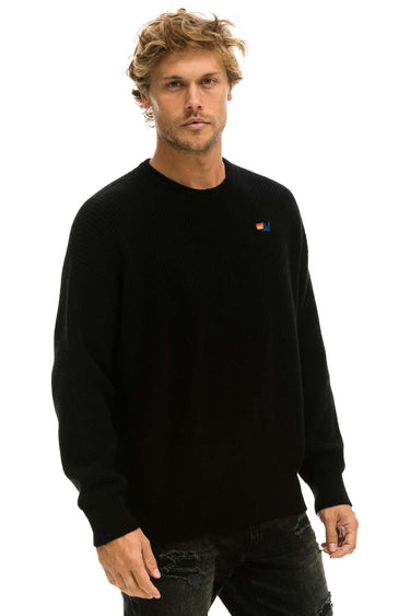 VINTAGE CABIN UNISEX CASHMERE SWEATER - BLACK Sweatshirt Aviator Nation