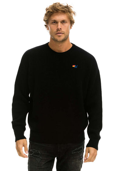 VINTAGE CABIN UNISEX CASHMERE SWEATER - BLACK Sweatshirt Aviator Nation