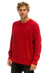 VINTAGE CABIN UNISEX CASHMERE SWEATER - CHERRY Sweatshirt Aviator Nation