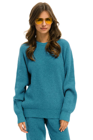 VINTAGE CABIN UNISEX CASHMERE SWEATER - COBALT Sweatshirt Aviator Nation