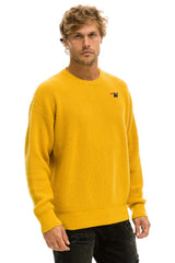 VINTAGE CABIN UNISEX CASHMERE SWEATER - GOLD Sweatshirt Aviator Nation