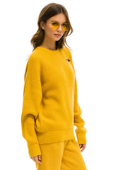 VINTAGE CABIN UNISEX CASHMERE SWEATER - GOLD Sweatshirt Aviator Nation