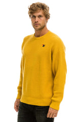 VINTAGE CABIN UNISEX CASHMERE SWEATER - GOLD Sweatshirt Aviator Nation