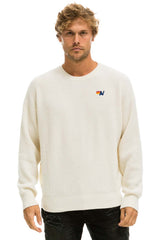 VINTAGE CABIN UNISEX CASHMERE SWEATER - VINTAGE WHITE Sweatshirt Aviator Nation
