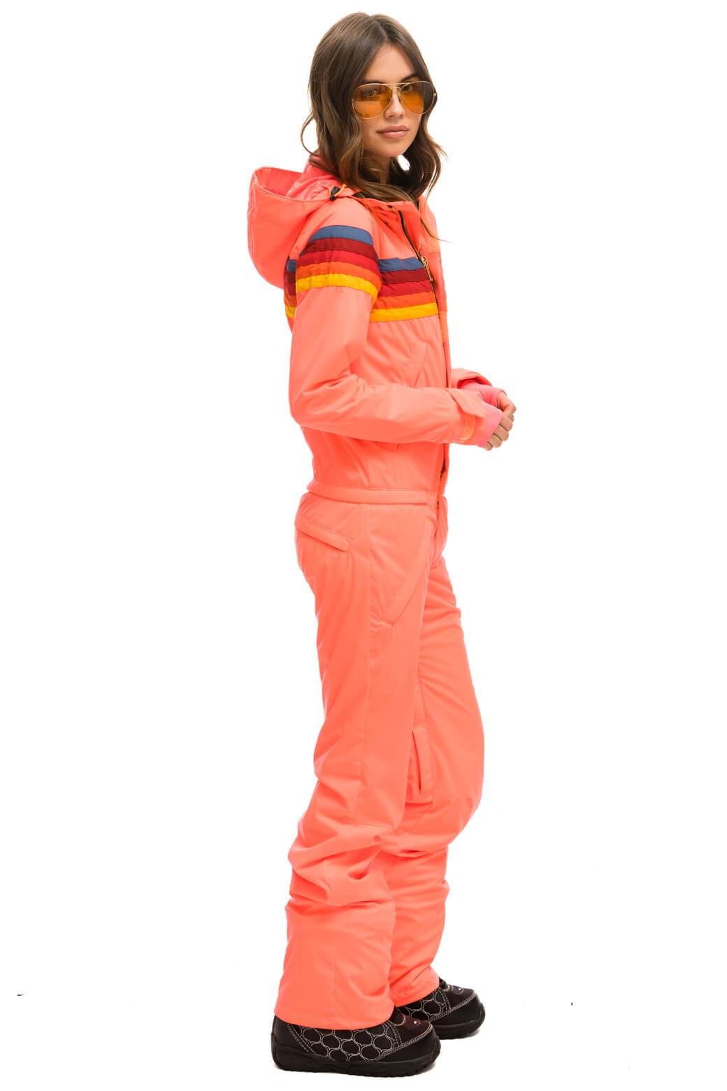 WOMEN'S 3 LAYER POWDER SUIT - NEON FLAMINGO Jacket Aviator Nation