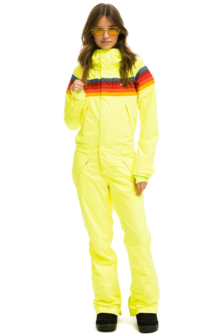 WOMEN'S 3 LAYER POWDER SUIT - NEON YELLOW Jacket Aviator Nation