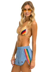 WOMEN'S 5 STRIPE FLEX BOARD SHORTS - ISLANDA // RAINBOW Women's Board Shorts Aviator Nation