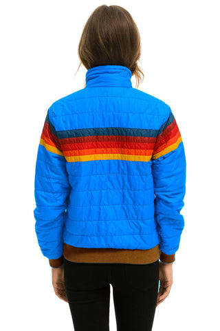 WOMEN'S 5 STRIPE JACKET - BLUE CINA GLOSSY Jacket Aviator Nation