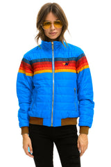 WOMEN'S 5 STRIPE JACKET - BLUE CINA GLOSSY Jacket Aviator Nation