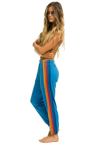 WOMEN'S 5 STRIPE SWEATPANTS - OCEAN 2 Womens Sweatpants Aviator Nation