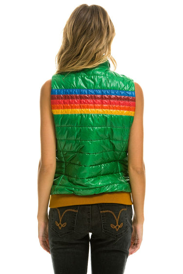 WOMEN'S 5 STRIPE VEST - GLOSSY AMAZON Vest Aviator Nation
