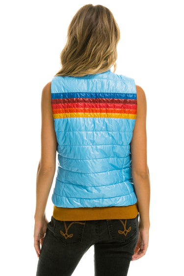 WOMEN'S 5 STRIPE VEST - GLOSSY SKY Vest Aviator Nation
