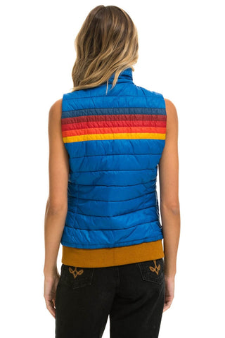 WOMEN'S 5 STRIPE VEST - SNORKEL BLUE Women's Vest Aviator Nation