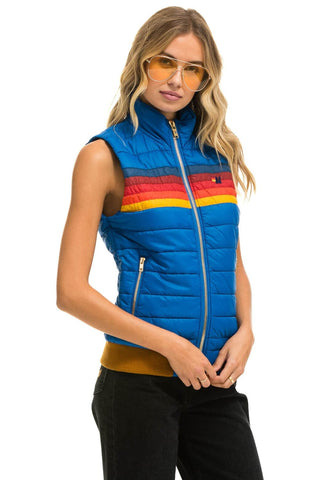WOMEN'S 5 STRIPE VEST - SNORKEL BLUE Women's Vest Aviator Nation
