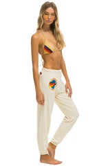 WOMEN'S AVIATOR NATION ASPEN SWEATPANTS - VINTAGE WHITE Womens Sweatpants Aviator Nation
