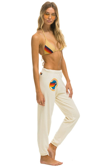 WOMEN'S AVIATOR NATION ASPEN SWEATPANTS - VINTAGE WHITE Womens Sweatpants Aviator Nation
