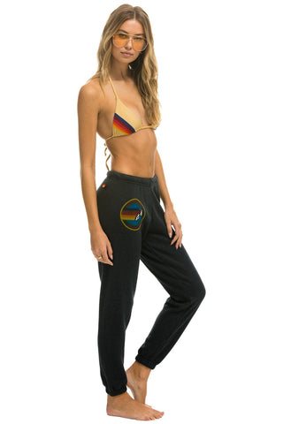 WOMEN'S AVIATOR NATION SWEATPANTS - CHARCOAL Womens Sweatpants Aviator Nation