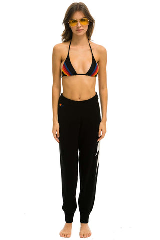 WOMEN'S BOLT CASHMERE LIGHT SWEATER PANT - BLACK Womens Sweatpants Aviator Nation