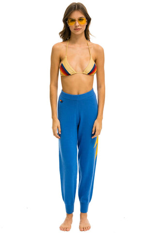 WOMEN'S BOLT CASHMERE LIGHT SWEATER PANT - VINTAGE BLUE Womens Sweatpants Aviator Nation
