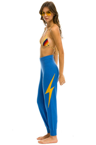 WOMEN'S BOLT CASHMERE LIGHT SWEATER PANT - VINTAGE BLUE Womens Sweatpants Aviator Nation