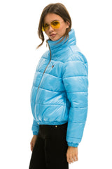 WOMEN'S BOLT LUXE APRES PUFFER JACKET - GLOSSY SKY Jacket Aviator Nation