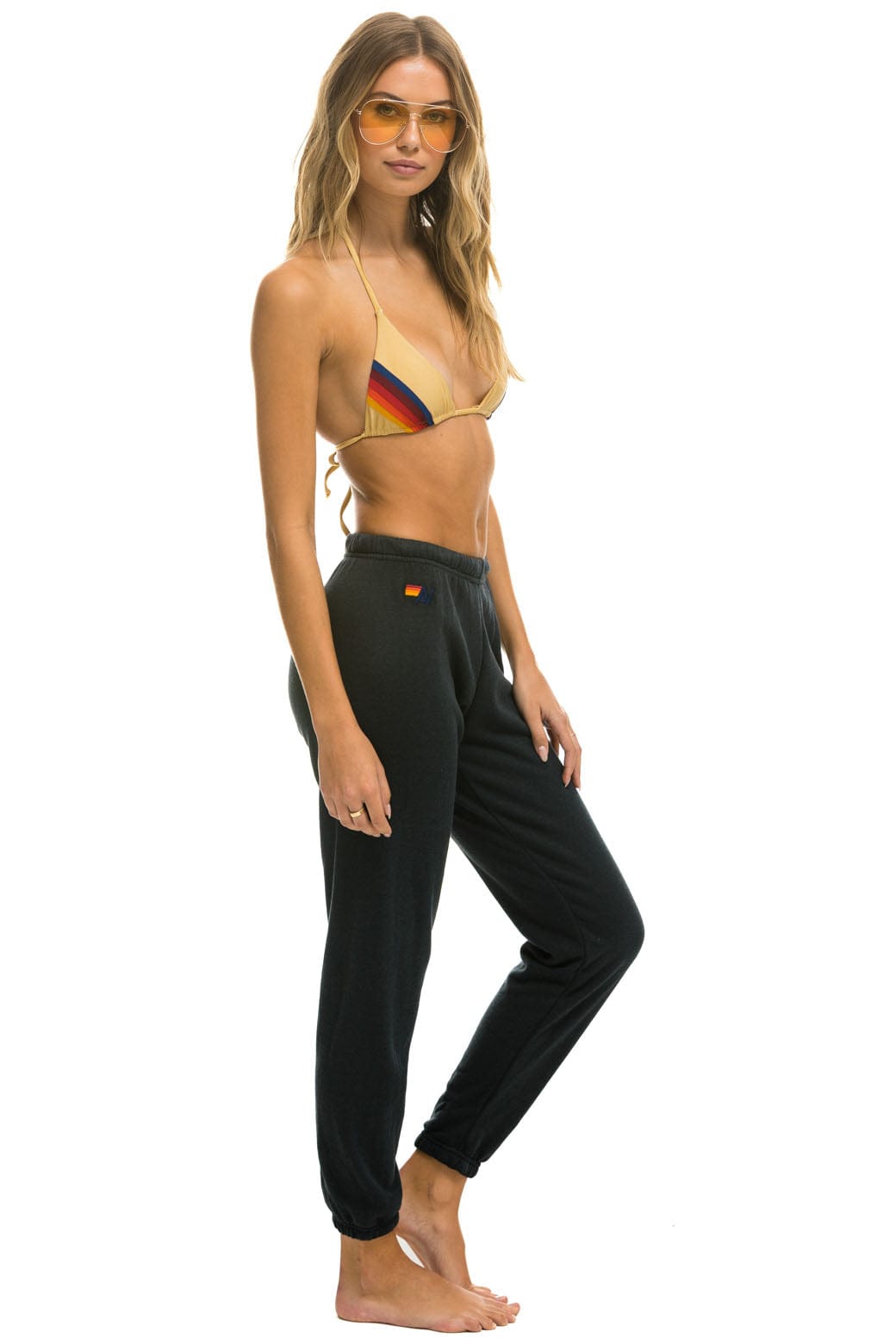 WOMEN'S BOLT SWEATPANTS - CHARCOAL Womens Sweatpants Aviator Nation