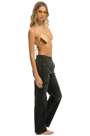WOMEN'S MID RISE RANCHER RELAXED FIT JEAN - VINTAGE BLACK Women's Jeans Aviator Nation