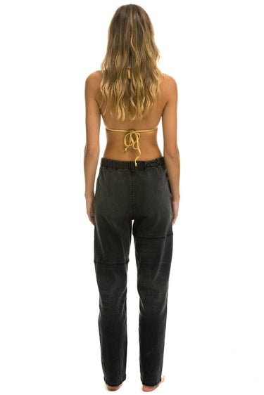 WOMEN'S MID RISE RANCHER RELAXED FIT JEAN - VINTAGE BLACK Women's Jeans Aviator Nation