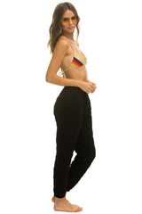 WOMEN'S QUILTED SWEATPANTS - BLACK Womens Sweatpants Aviator Nation