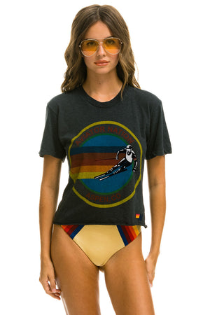 SIGNATURE ASPEN BOYFRIEND TEE - CHARCOAL