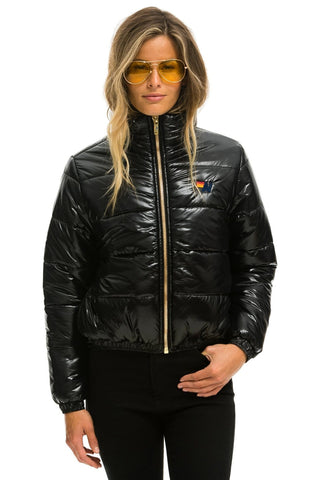 WOMEN'S SUNBURST APRES PUFFER JACKET - BLACK Jacket Aviator Nation