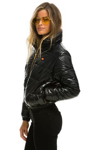 WOMEN'S SUNBURST APRES PUFFER JACKET - BLACK Jacket Aviator Nation