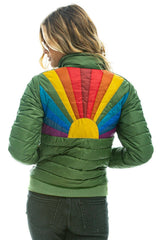 WOMEN'S SUNBURST JACKET - GARDEN GREEN Jacket Aviator Nation