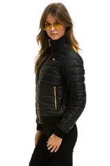 WOMEN'S SUNBURST JACKET - GLOSSY BLACK Jacket Aviator Nation