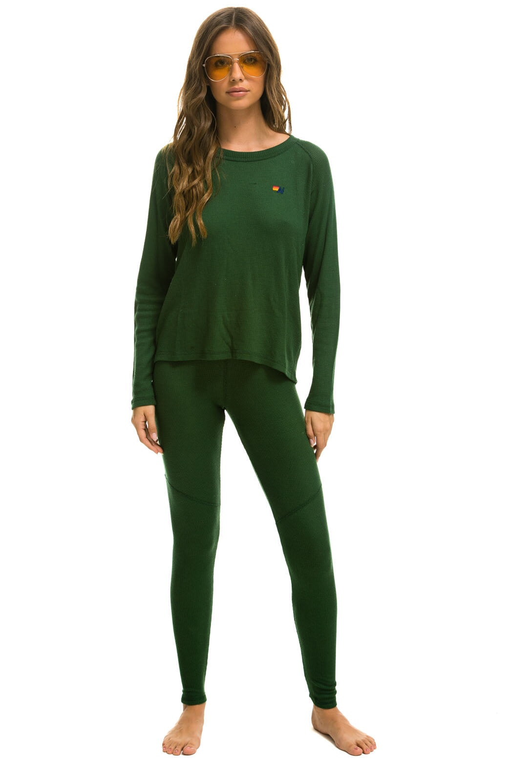 WOMEN&#39;S THERMAL BASE LAYER SET - FOREST BASE LAYER Aviator Nation 